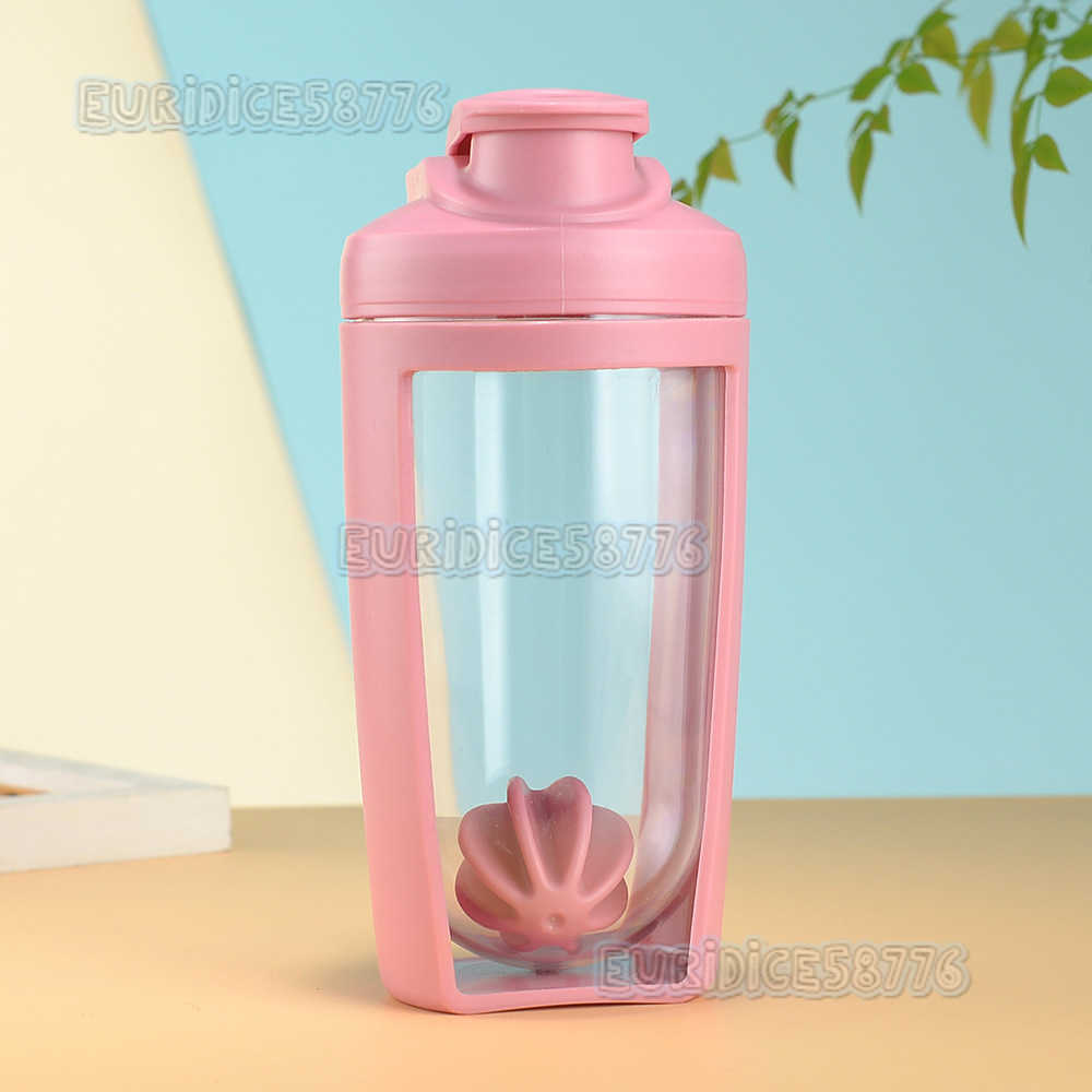 Creative Portable Doublelayer Shaker Cup Outdoor Large Capacity Fitness Sports Portable Protein Powder Mixing Plastic Water Bottle H250911