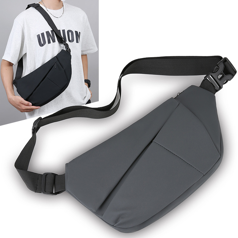 New Free Shipping Men S Chest Bag Korean Designer Bag Version Casual Simple Fashion Single Shoulder Bag Anti Theft Close Fitting Commuter Luxury Bag C