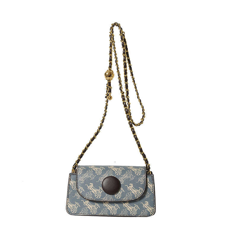 Designer Bag Vintage Elegant Shoulder Bags for Women Trendy Chain Women's Small Square Bag 2025 New Pattern Printed Phone Shoulder Crossbody Bag