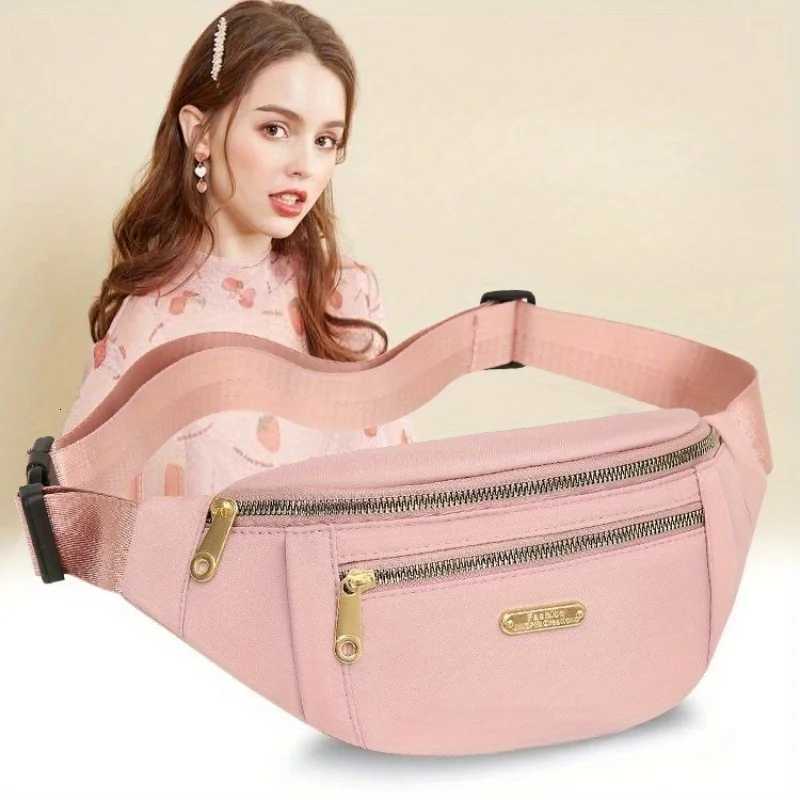 Women Sports Waist Bag Adjustable Shoulder Straps MultiLayer Fanny Pack Outdoor Activities Crossbody Purse Sports Chest Bag Z250911