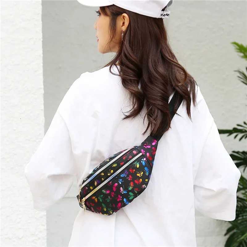New Colorful Waist Bag for Women Style Belt Bag Laser Print Crossbody Female Bag Waist Pack Travelling Mobile Phone Bags Case Z250911