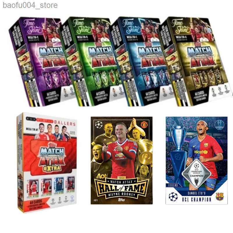 2025 Topps Match Attax Football Mega Tin Box MATCH ATTAX European Championship Football Star Collection Card LE Cards Fans Gifts L250911