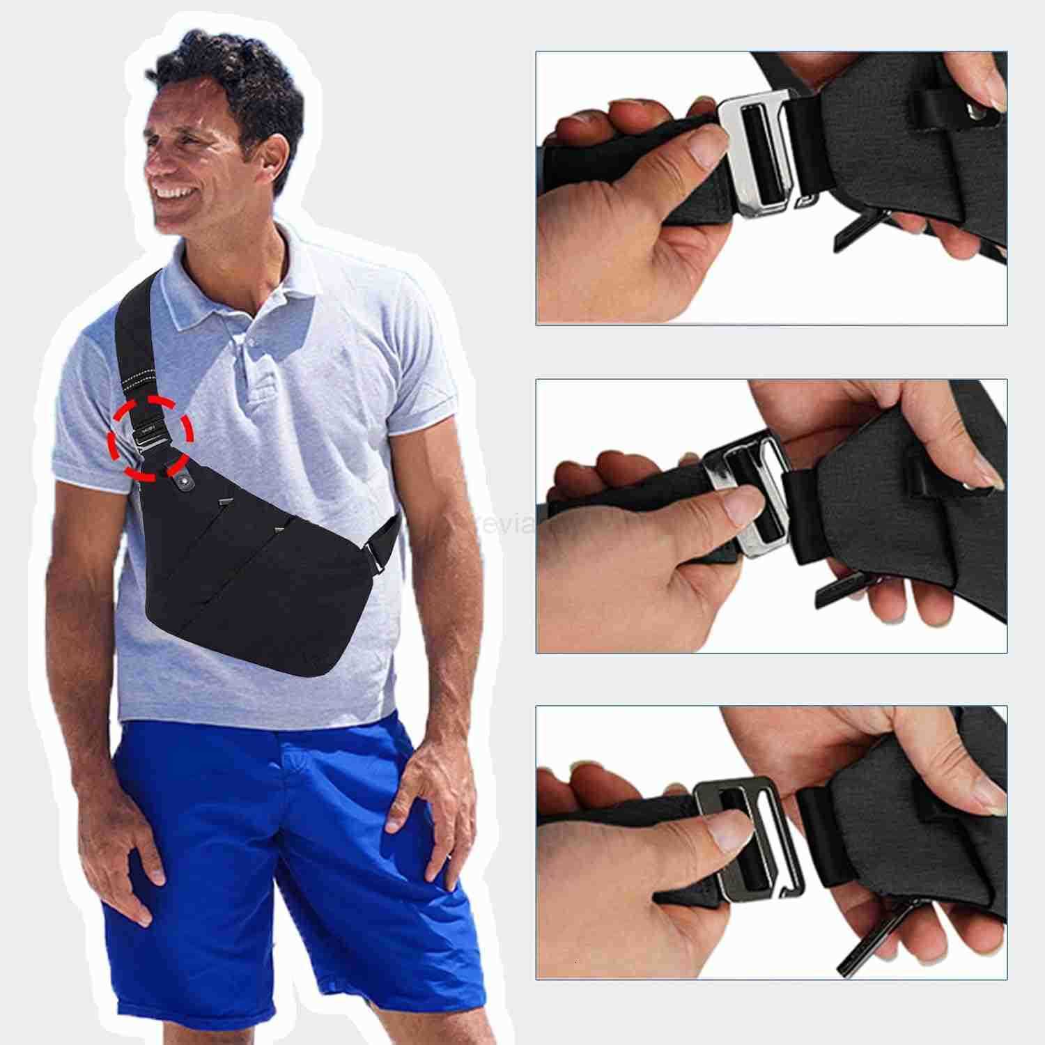 Sling Bag Cross Body Bag Anti Theft Crossbody Bags for Travel Lightweight Chest Shoulder Bags for Women MenW250911