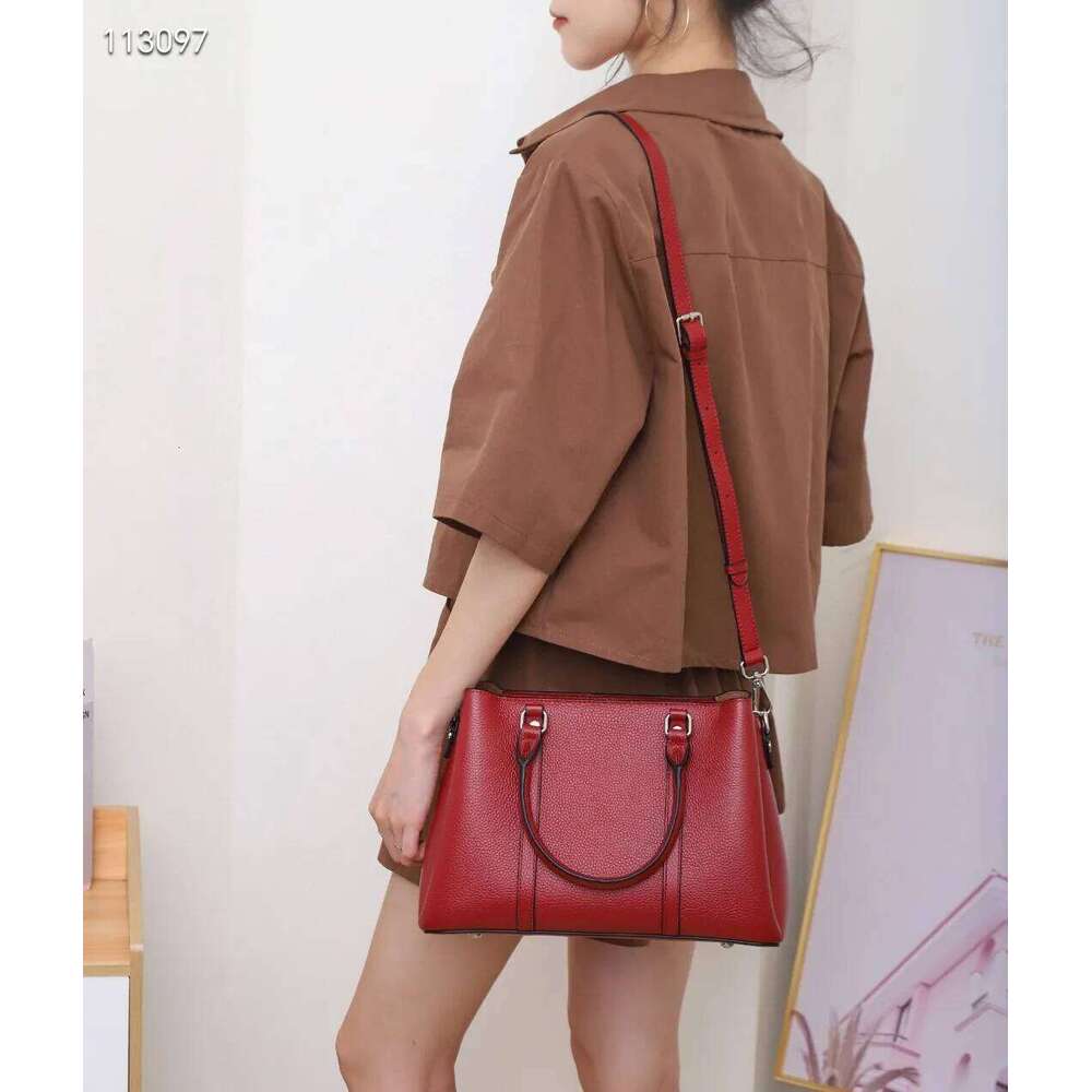 New Genuine Tote Bag Large Cow Leather Handbag Women Fashion Ladies Cowhide Shoulder Or Crossbody Bags