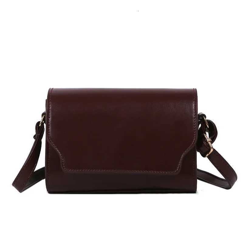 Vintage Mini Messenger Bags for Women PU Leather Shoulder Bags Ladies Simple Design Handbag Female Crossbody Small Square Purse Z250911