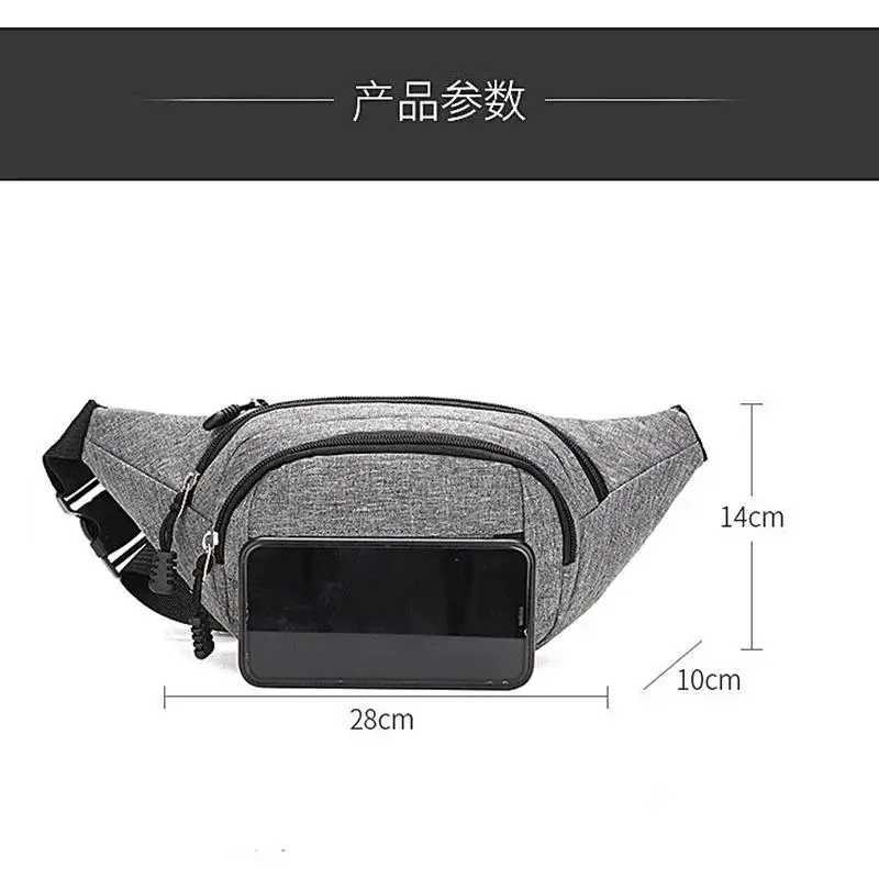 Mens Waterproof Waist Pack Korean Style Crossbody Fanny Bag For Outdoor Sports Travel Z250911