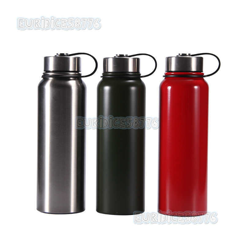 304 Stainless Steel Insulated Cup Outdoor Large Capacity Portable Sports Water Bottle Hiking Cycling Space Bottle Custom Printed H250911