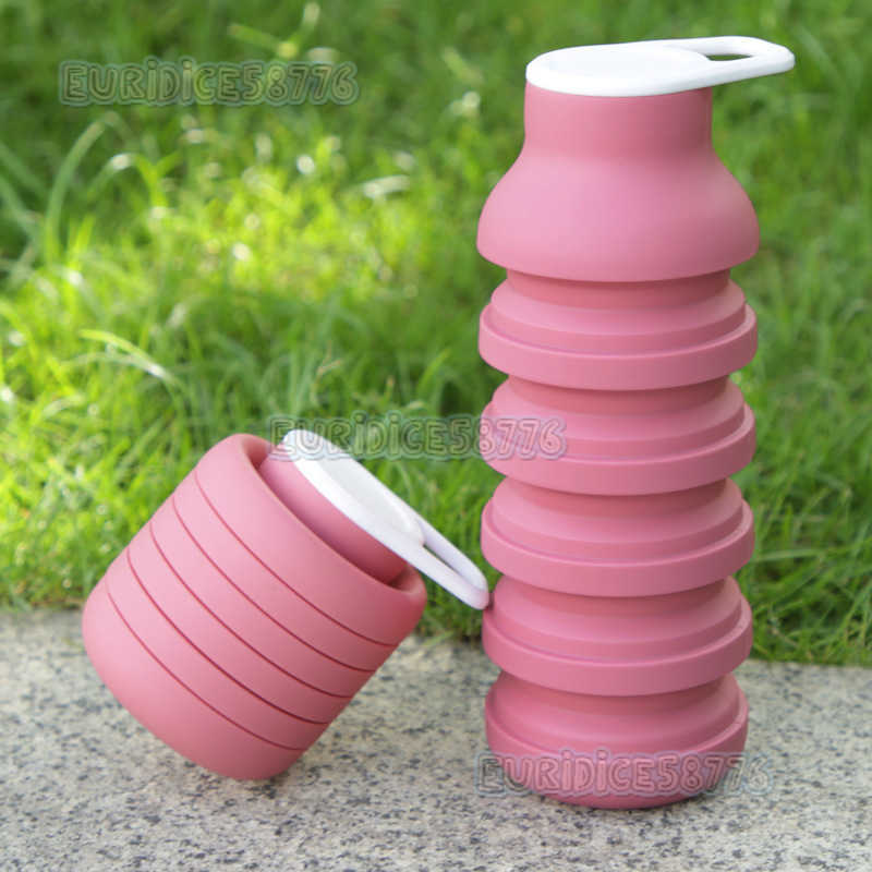 Creative Folding Cup Outdoor Travel Sports Water Bottle Portable Handy Cup Thin Cycling Water Cup H250911