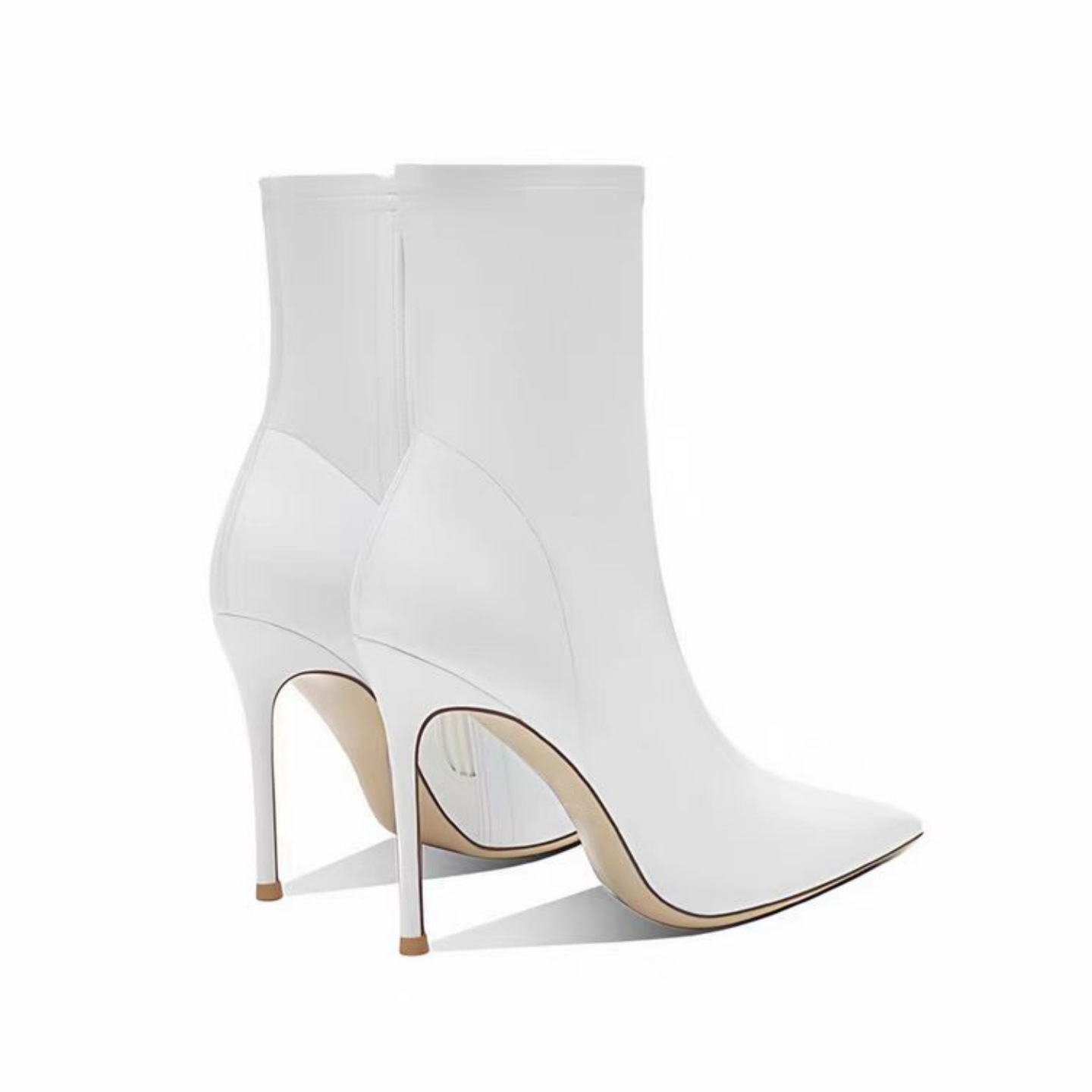Chengdu Artisan Pointed Toe Stiletto Ankle Boots - 8cm+ Ultra Thin Heel Fashion Boots (White/Custom Colors) 2025 Spring Collection