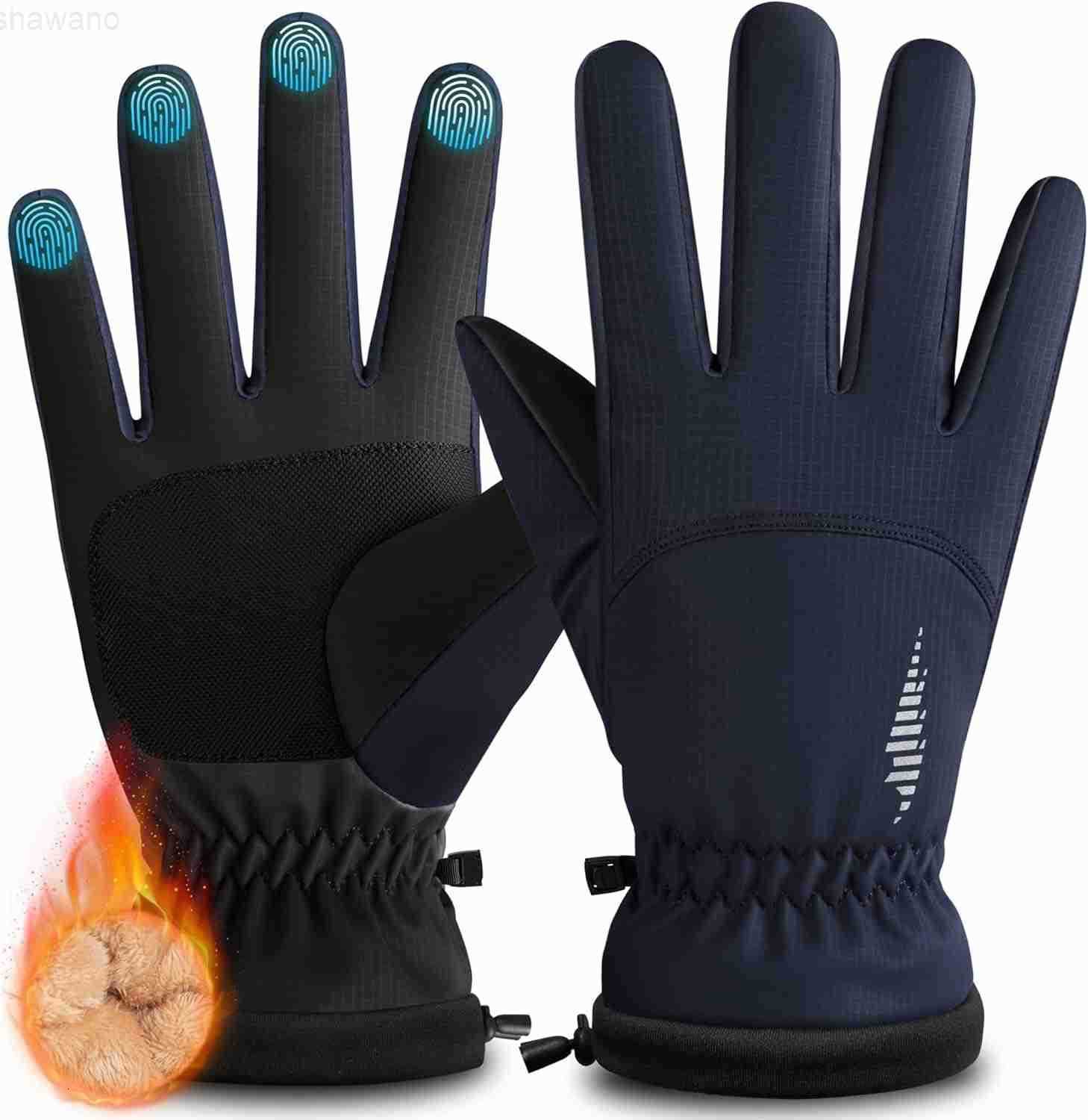 Winter Waterproof Ski Snow Warm Gloves for Women Men Windproof Cold Weather Thermal with Touchscreen Fingers for Running Driving Cycling Hiking Biking