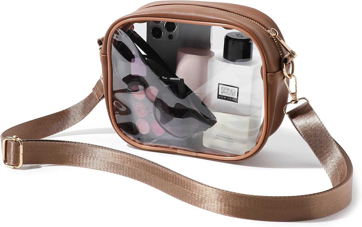 Clear Bag Stadium Approved Crossbody Transparent Bag for Concerts Sports Events Purses for Men WomenW250911