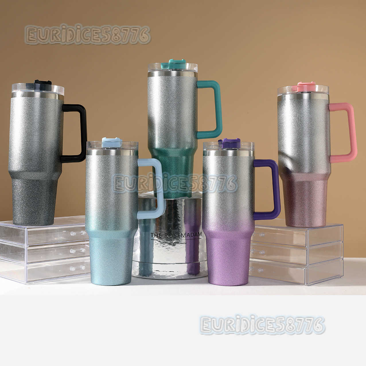 American Style 40oz Handle Car Cup Large Capacity Straw Cup 304 Stainless Steel Ice Cup Portable Car Insulated Cup H250911