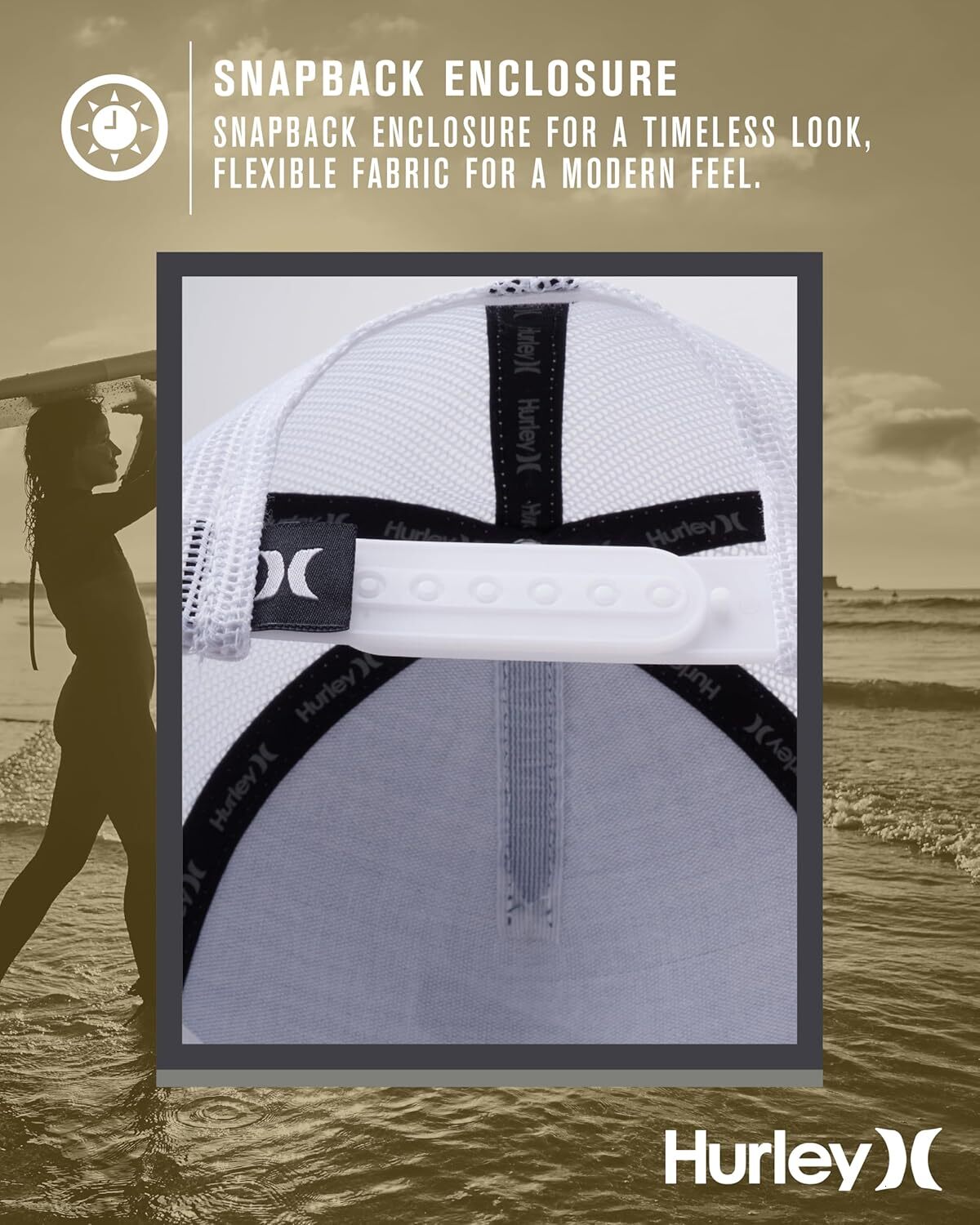Mens Trucker Hat - Lightweight Breathable Poly Mesh Back Curved Bill Baseball Cap with Adjustable Snap Closure