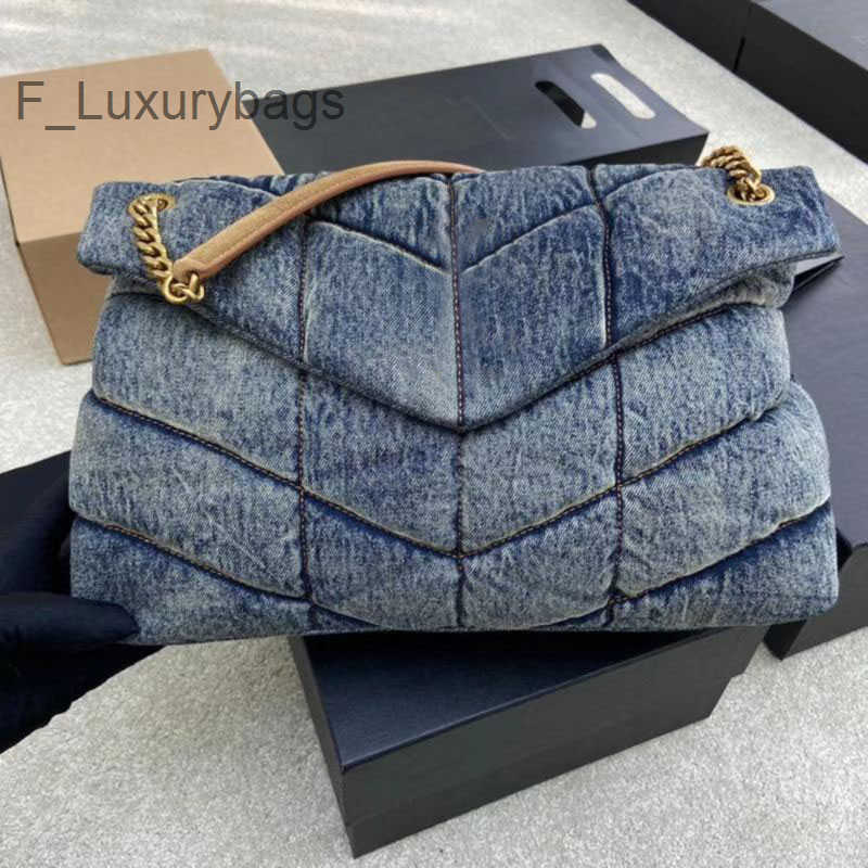 Evening Bags Toy Puffer Denim Shoulder Bag Chain Envelope Crossbody Bag Designer Handbag Wallet Purses