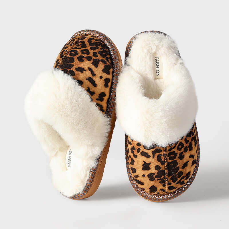Winter Household Wool Women Non-Slip Free shipping new Plush Cotton Home Slippers Furry Shoes