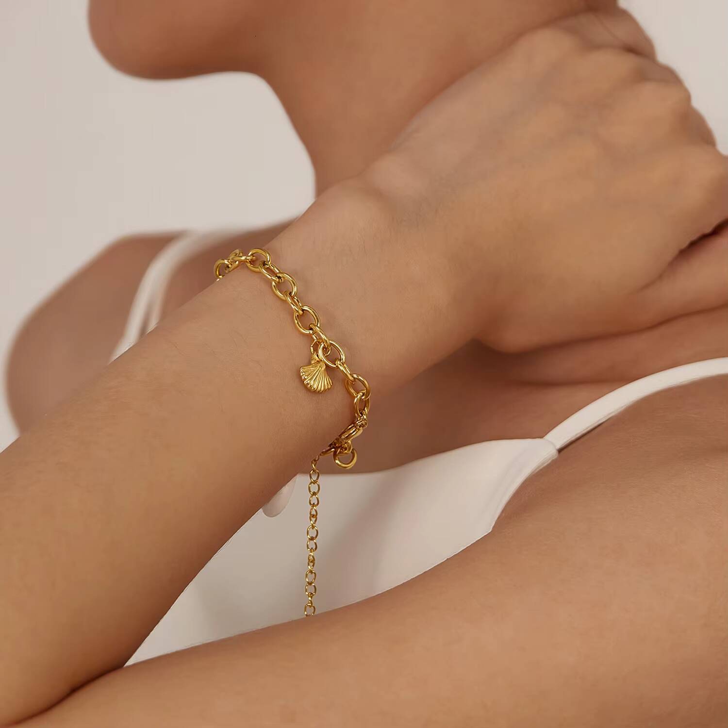 Ocean Wind Starfish Shell Light Luxury Personality Highend Bracelet