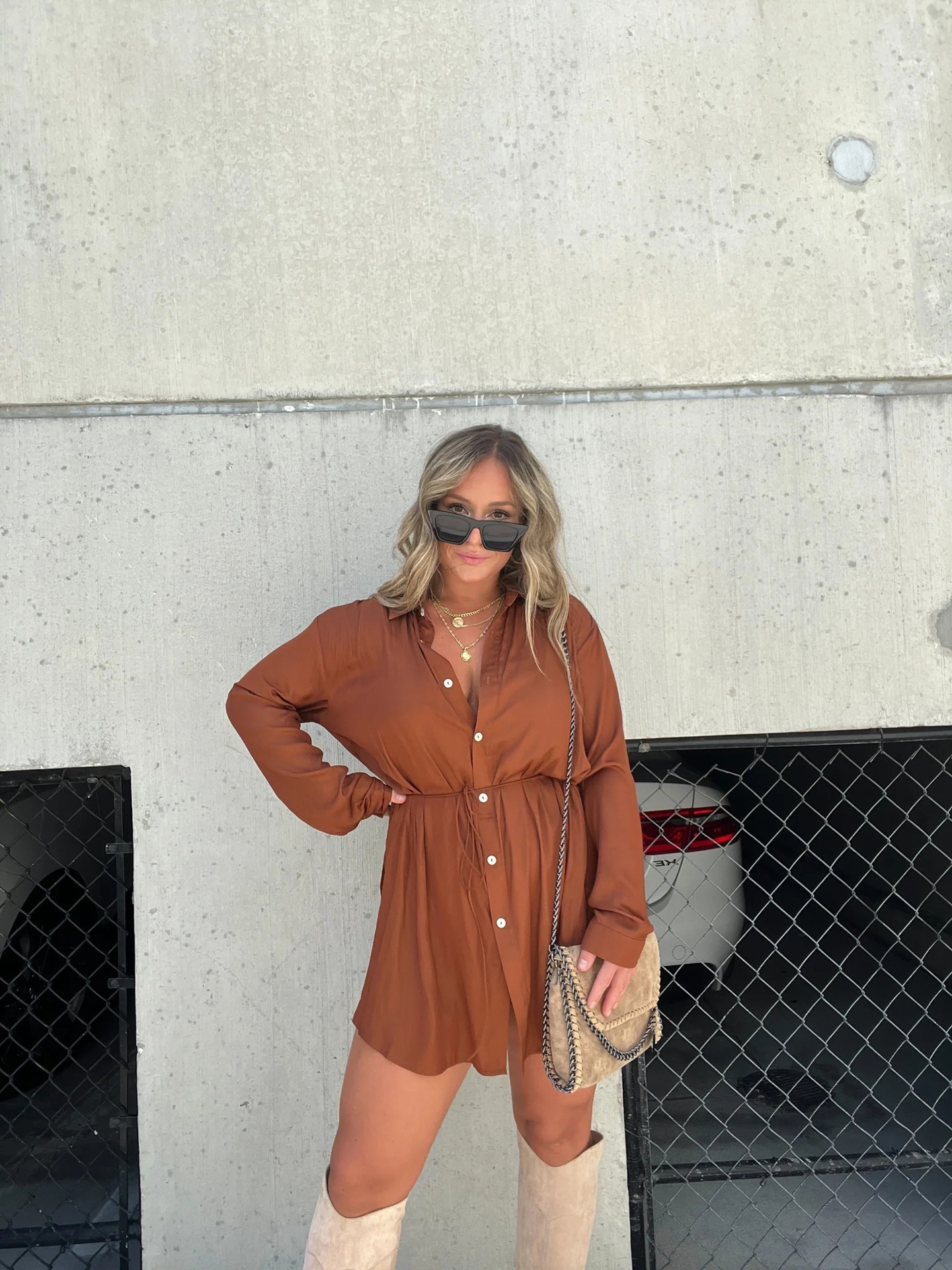 2025 autumn new women's S fashion solid color long sleeved shirt jumpsuit autumn and winter new designer women's long sleeved top knitted cl