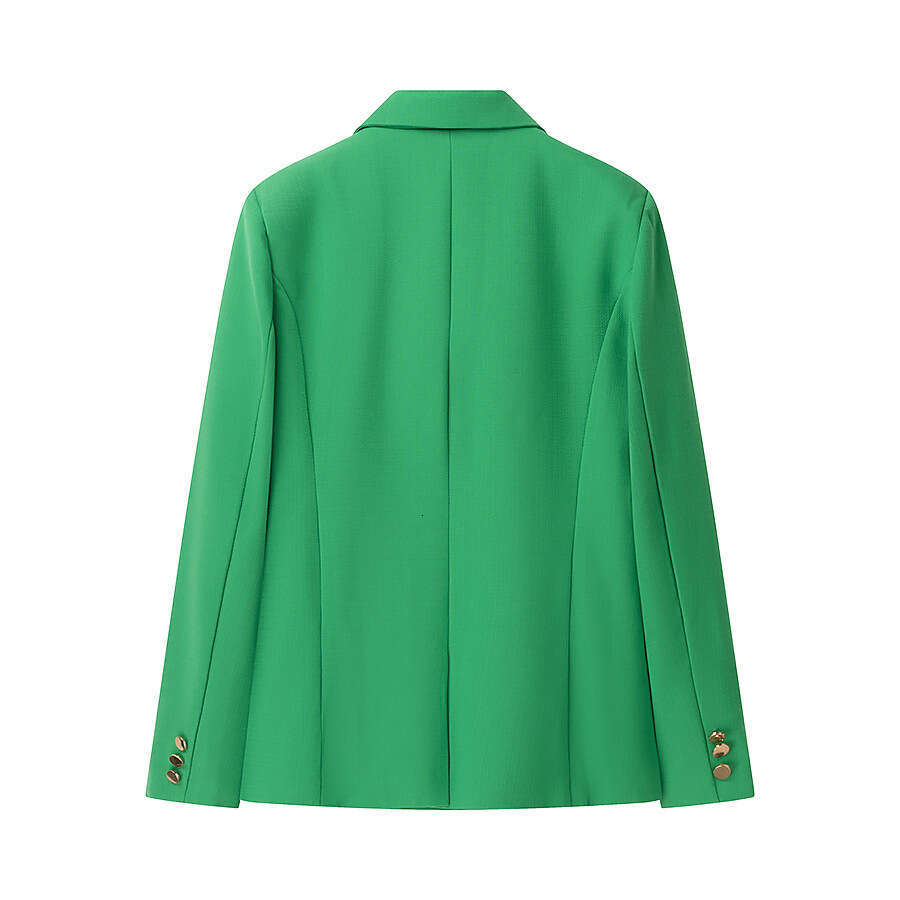 DHEssentials 2025 Fashion Autumn Women's Clothing Little Chanel Style Solid Color Blazer Jacket