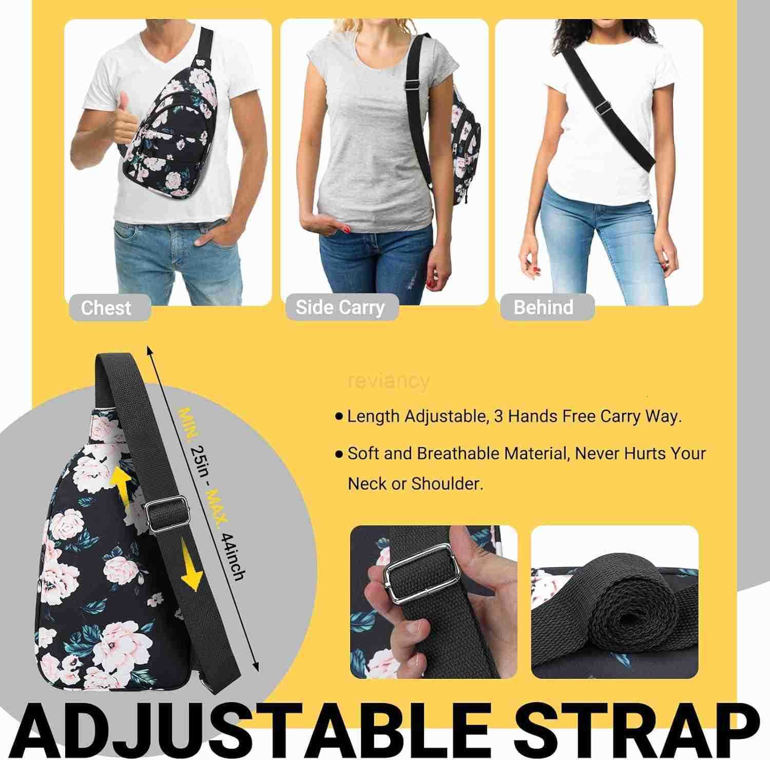Crossbody Bags for Women Sling Bag for Men Small Hiking Backpack Anti Theft Lightweight for Outdoors Travel M BlackW250911
