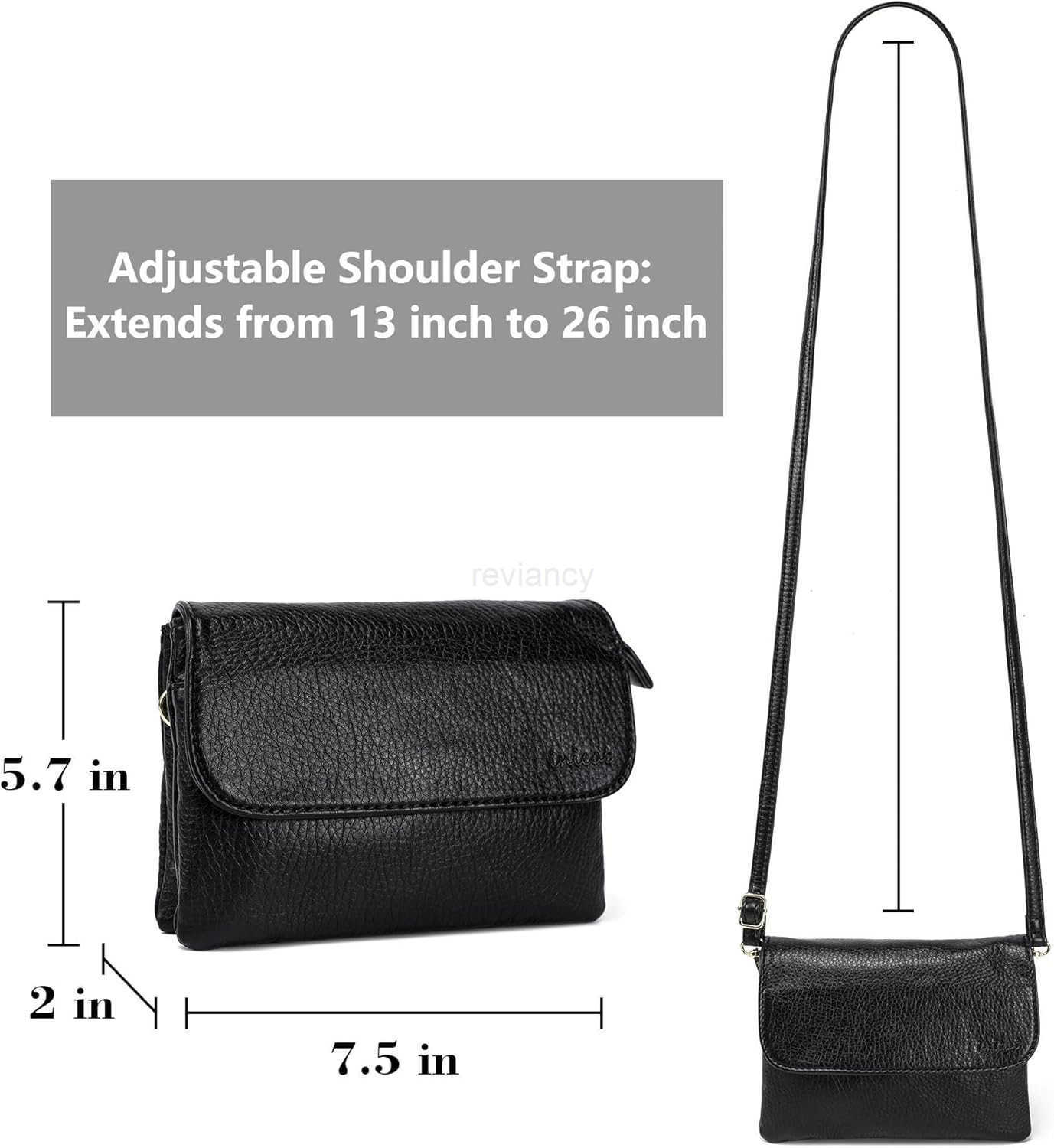 Soft Small Leather Crossbody Bags for Women RFID Blocking Travel Purses Handbags Cell Phone PurseW250911