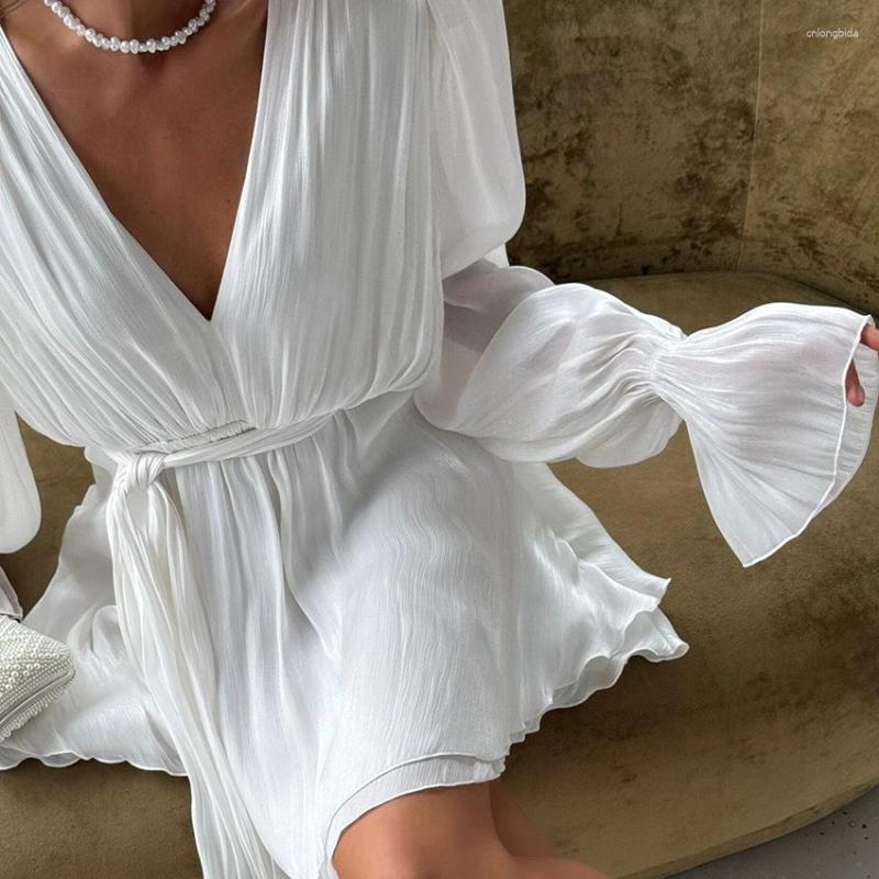Casual Dresses Autumn Sleeve Long Waist A-Hem Dress For Women With A Sense Of Design Stylish And Elegant 2025