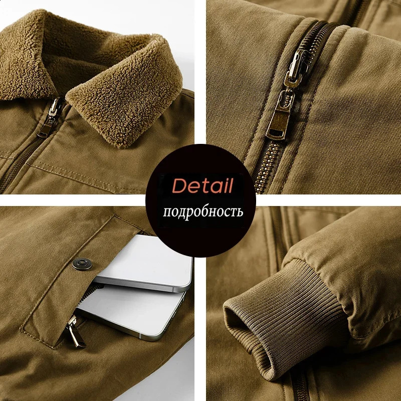 Winter Men Cotton Jackes Coat Autumn Warm Bomber Jacket Parkas Man Outdoor Fashion Casual Stand Slim Male LZLLTT 250911