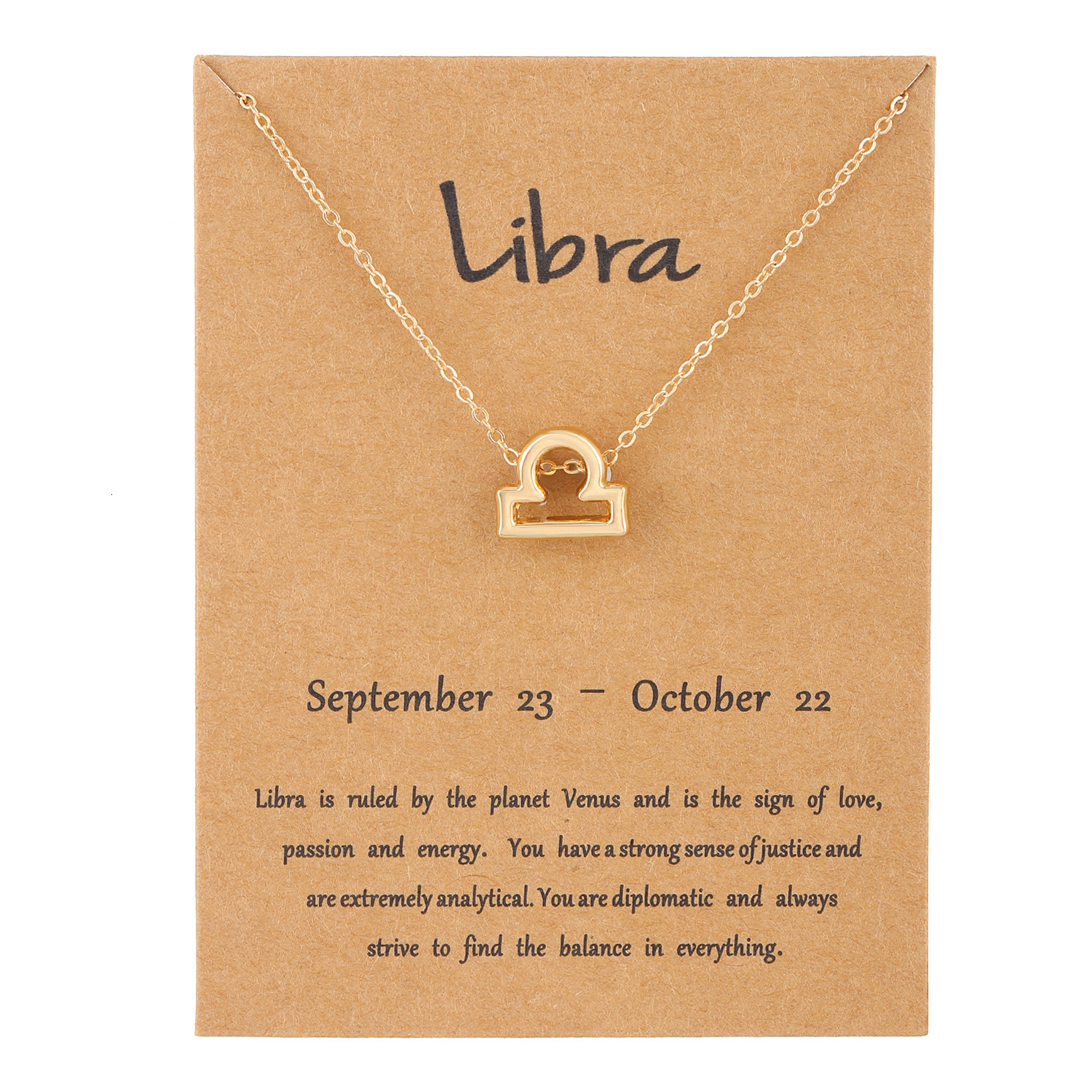 Personalized Creative Twenty Fashion Simple Pendant Necklace Zoc Collarbone Chain With Cardboard