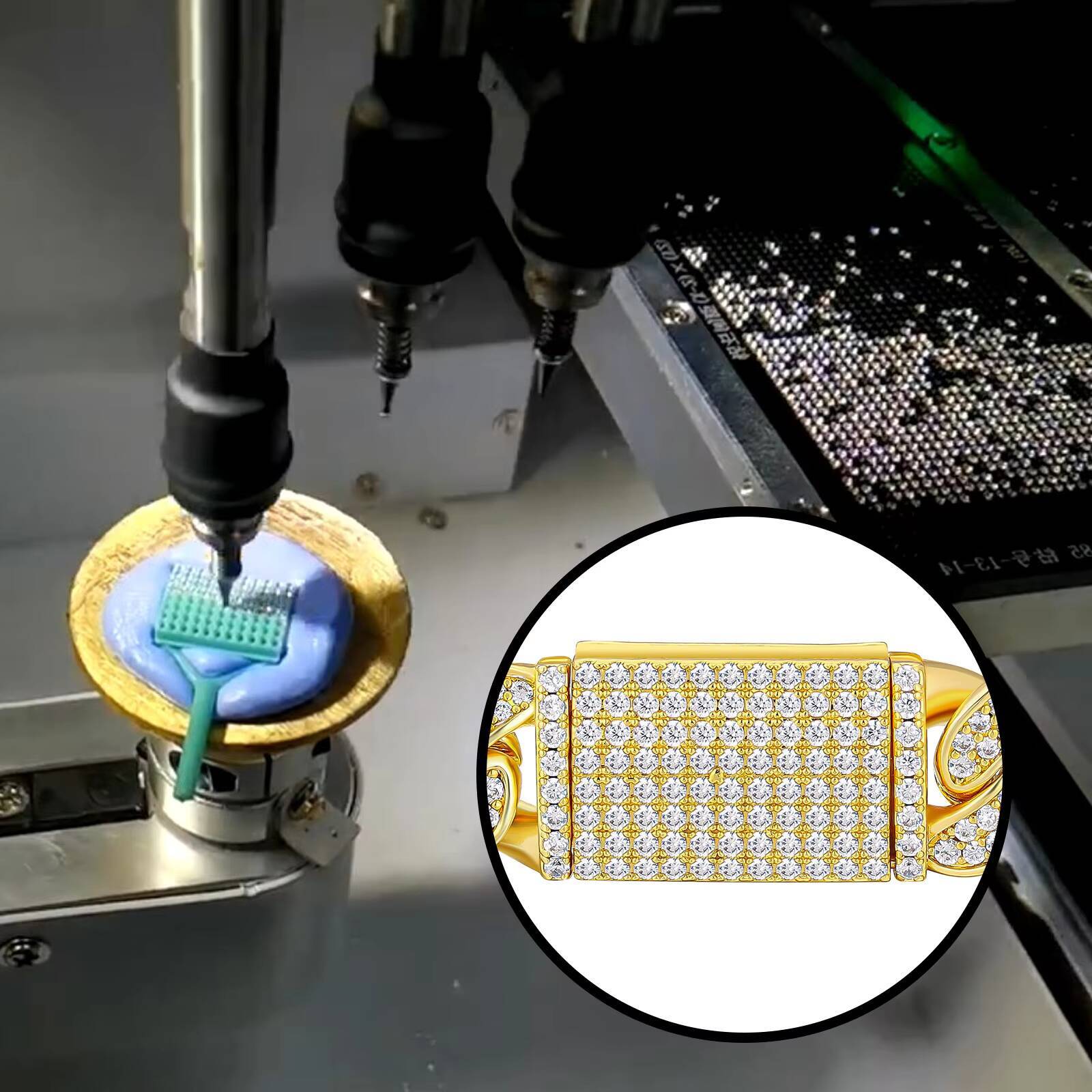 KRKC Wholesale Hiphop Cuban Necklace Gold Plated Bling Prong Link Women Fine Jewelry Diamond CZ Iced Out Miami Cuban Chain Men