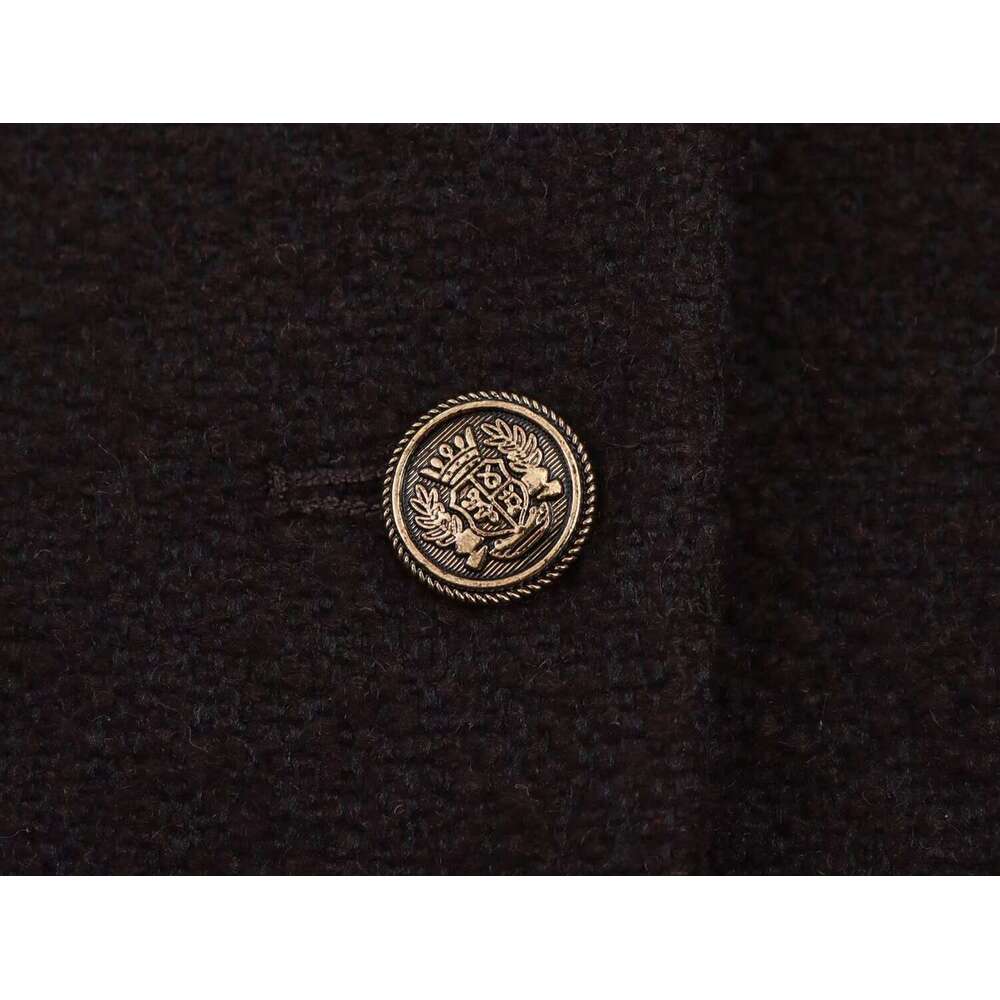 DHEssentials 2025 New Fashionable Elegant Little Chanel Style Round Neck Short Woolen Coat 0602367571