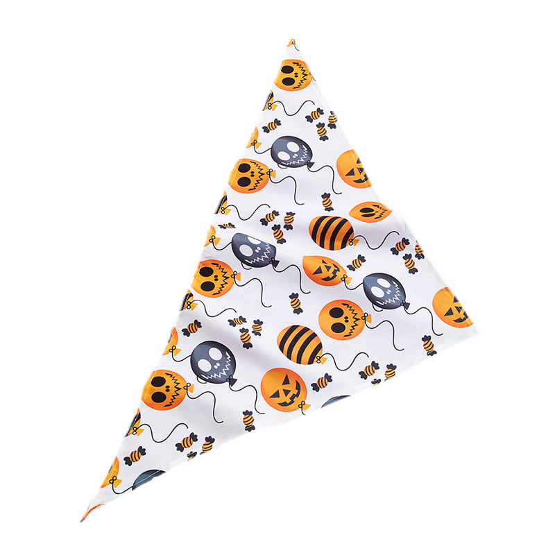 Halloween themed Pet Bib with Devil Balloon Design