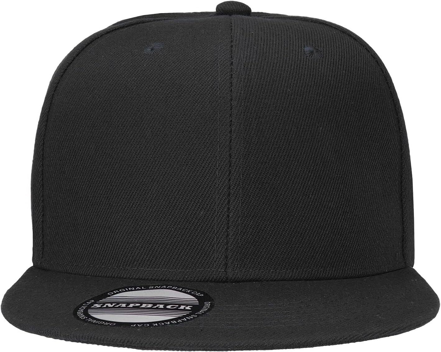 Classic Snapback Hat Cap Hip Hop Style Flat Bill Blank Solid Color Adjustable Size