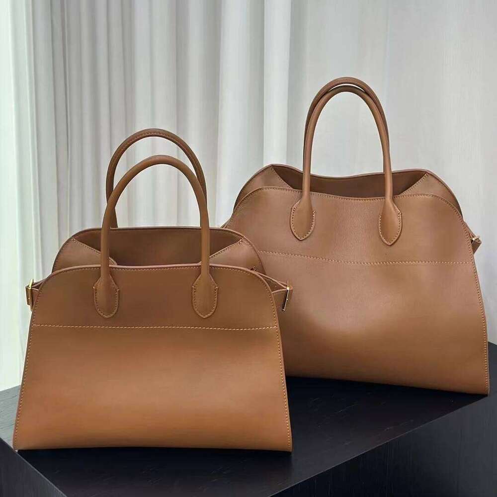 Genuine Leather Handbag High-Capacity 32/38cm Top Layer Cowhide 12/15in Large Tote Bag Fashion Texture
