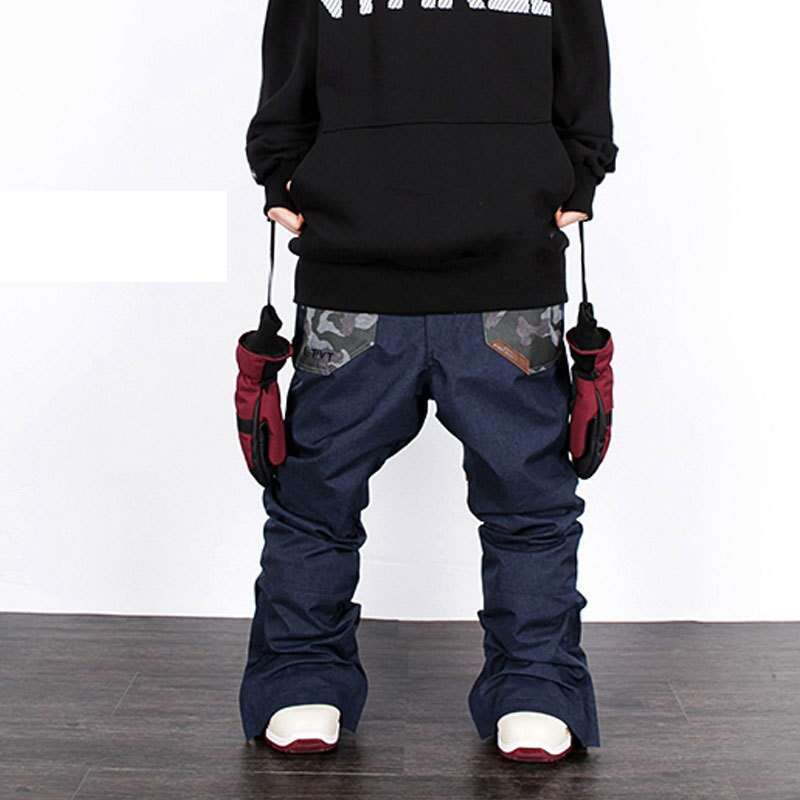 Snowboard Couples Thin Multi-Color Ski Suit With Cotton Waterproof Snow Pants For Men And Women