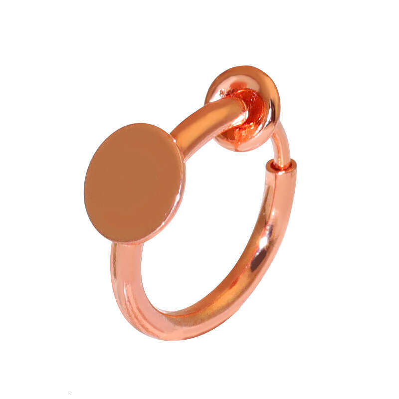 DIY Handmade Earring Accessories Copper Gold Plated Color Retention Non-Pierced Spring Ear Clips Fake Earrings