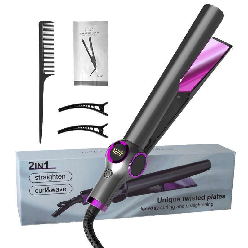 Digital Display Straightener Large Artifact Automatic Stick Dual-Purpose Curling Iron Manufacturers Wholesale