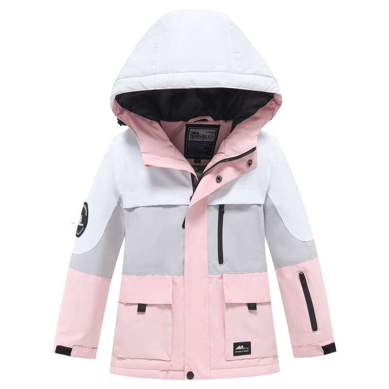 Children's Ski Suits For Girls Boys 2 New Outdoor Single And Double Board Waterproof Jackets With Thick Warm Quilted Tops