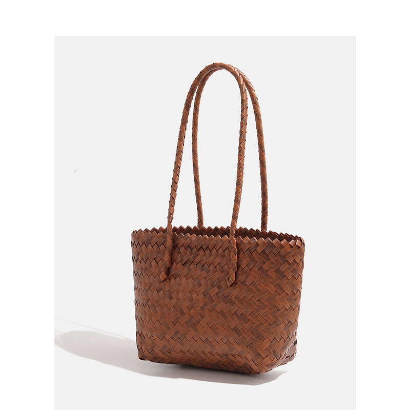 New Fashion Designer Bags Straw Woven Bag Large Capacity Shoulder Handbag for Women