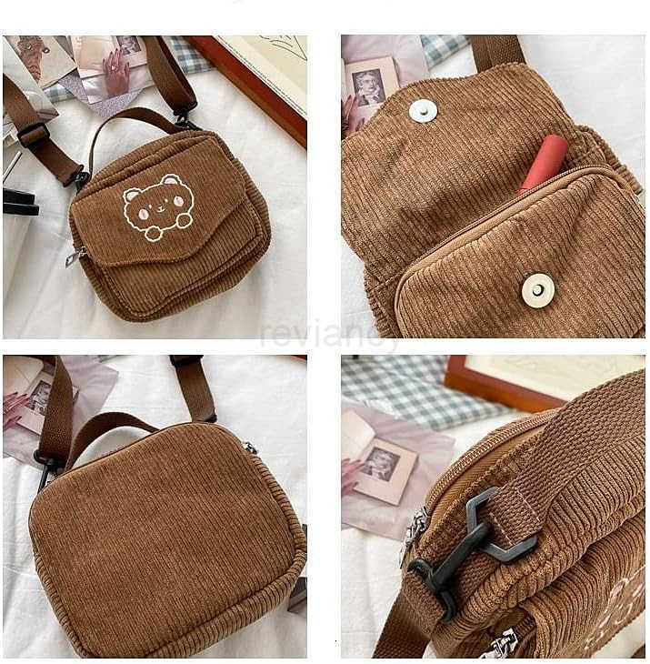 small cute Corduroy Crossbody bag min Kawaii Purse Crossbody Bag small Kawaii Wallet small Kawaii Crossbody BagW250911