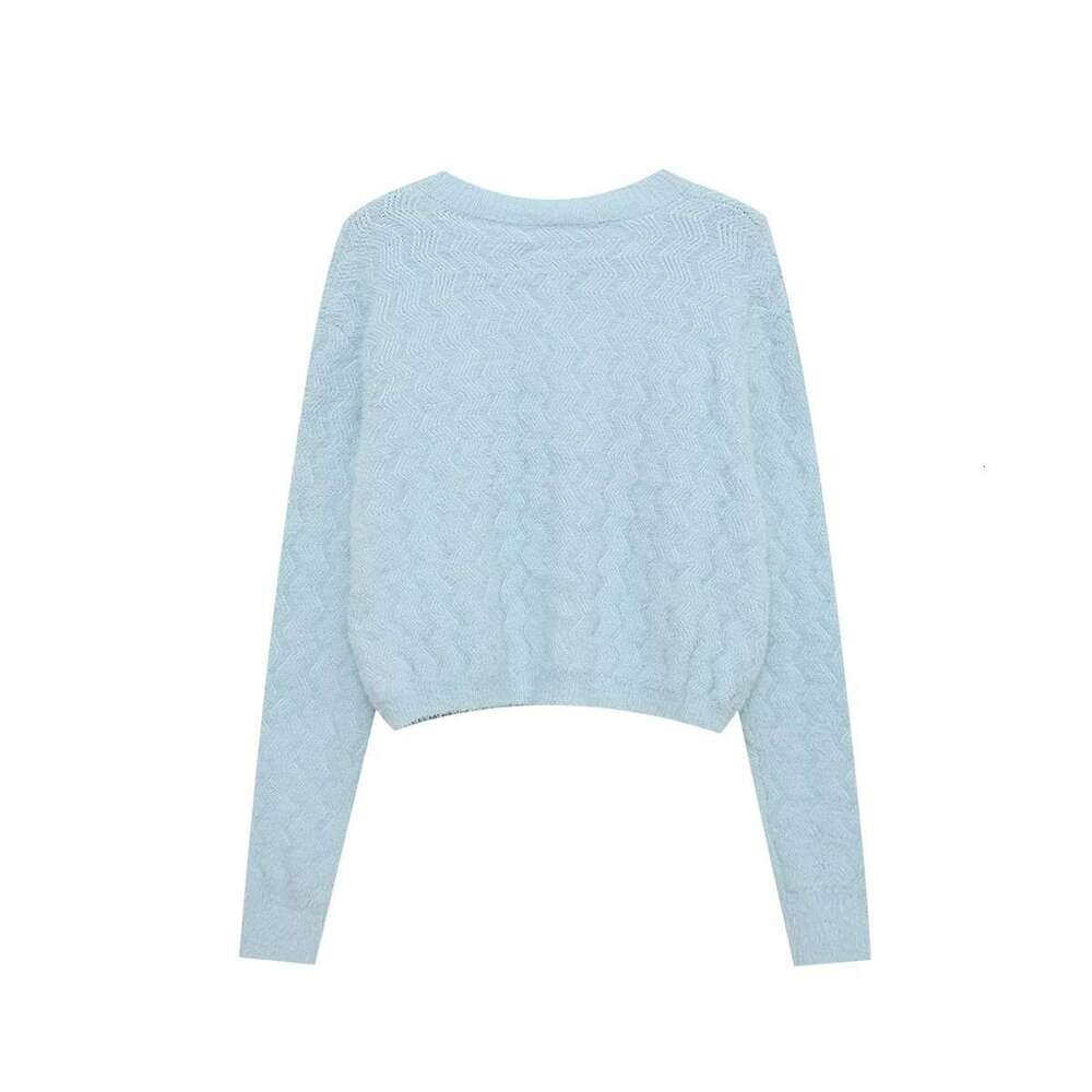 DHEssentials Z Fengfeng 2025 New Fashionable Elegant Women's Casual Simple Gentle Style Knitted Cardigan 930101