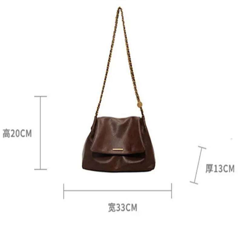 Shoulder Crossbody Bag Versatile Casual Commuting Large Capacity Tote Chain