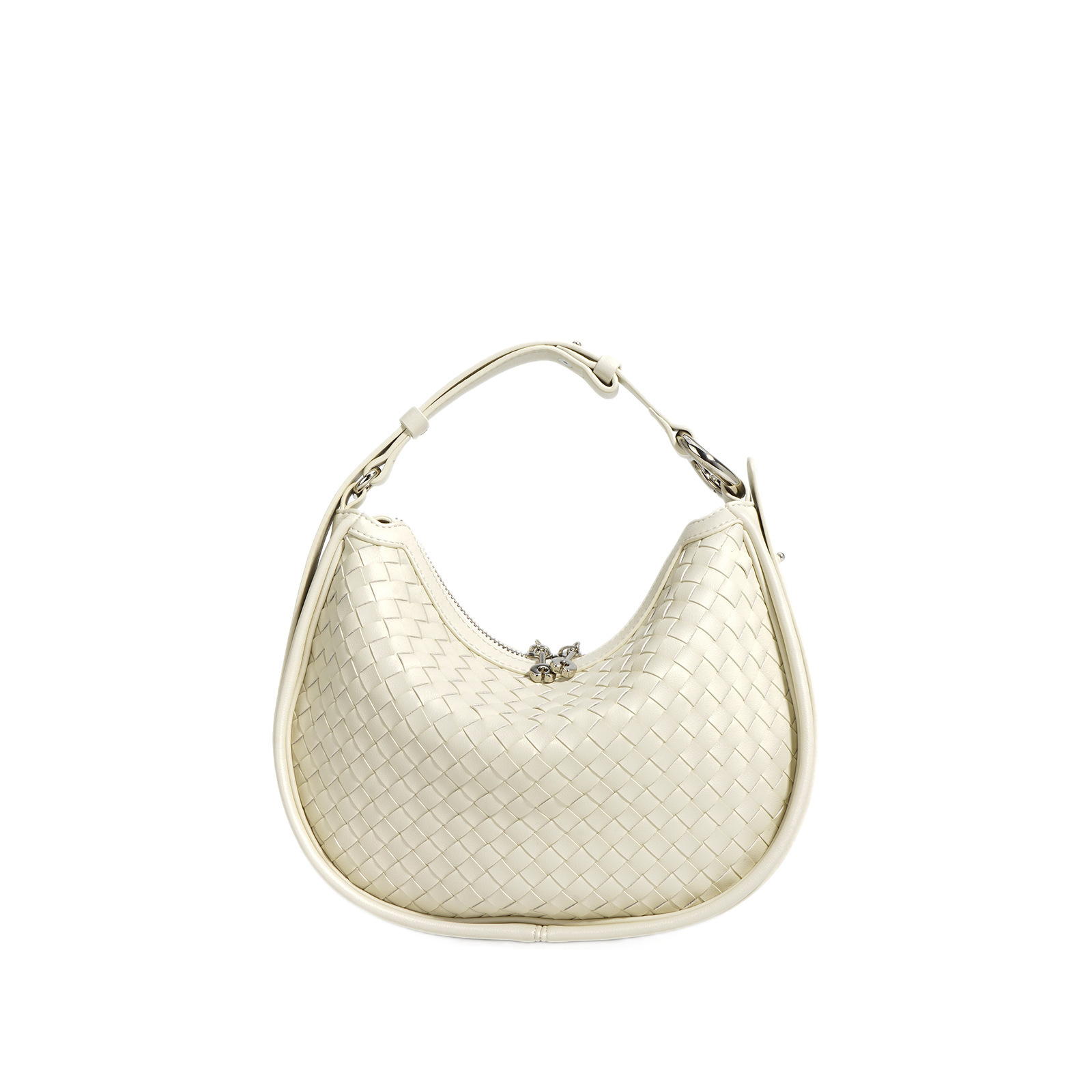 2025 new cross-border shoulder bag luxury bag hand woven crescent bag designer bag large capacity armpit bag niche Korean women's bag