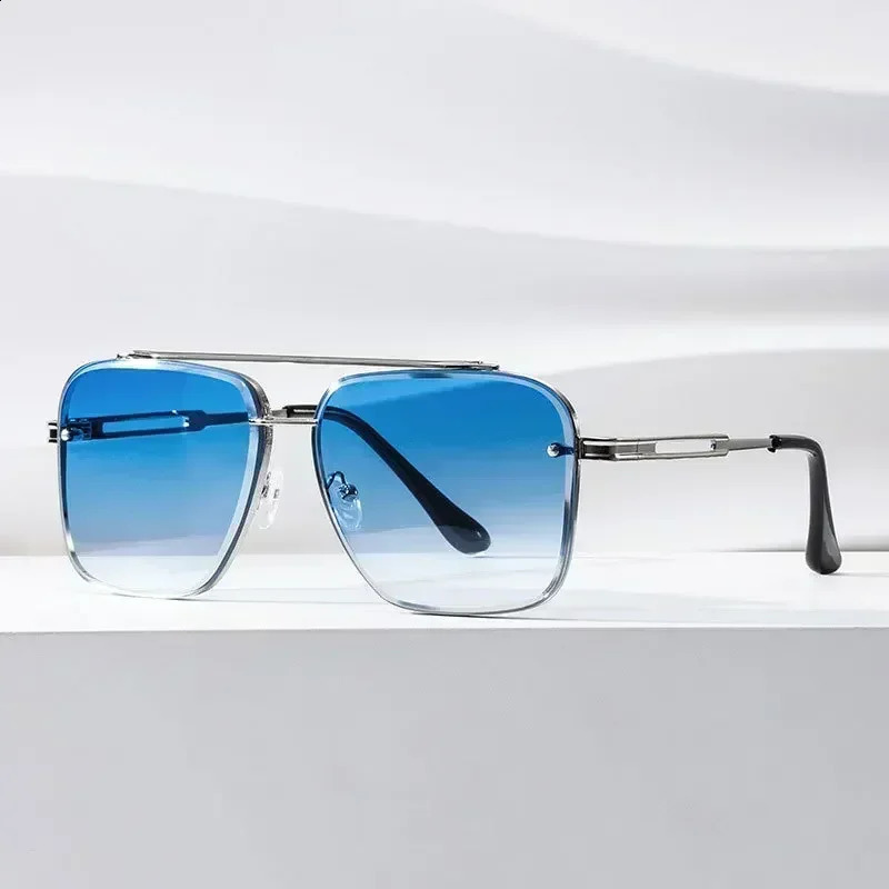2025 Fashion Square n Sunglasses Men Women Flight Seven Rock Mach Six Style Gradient Pilot Sunglasses Oculos De Sol 250910