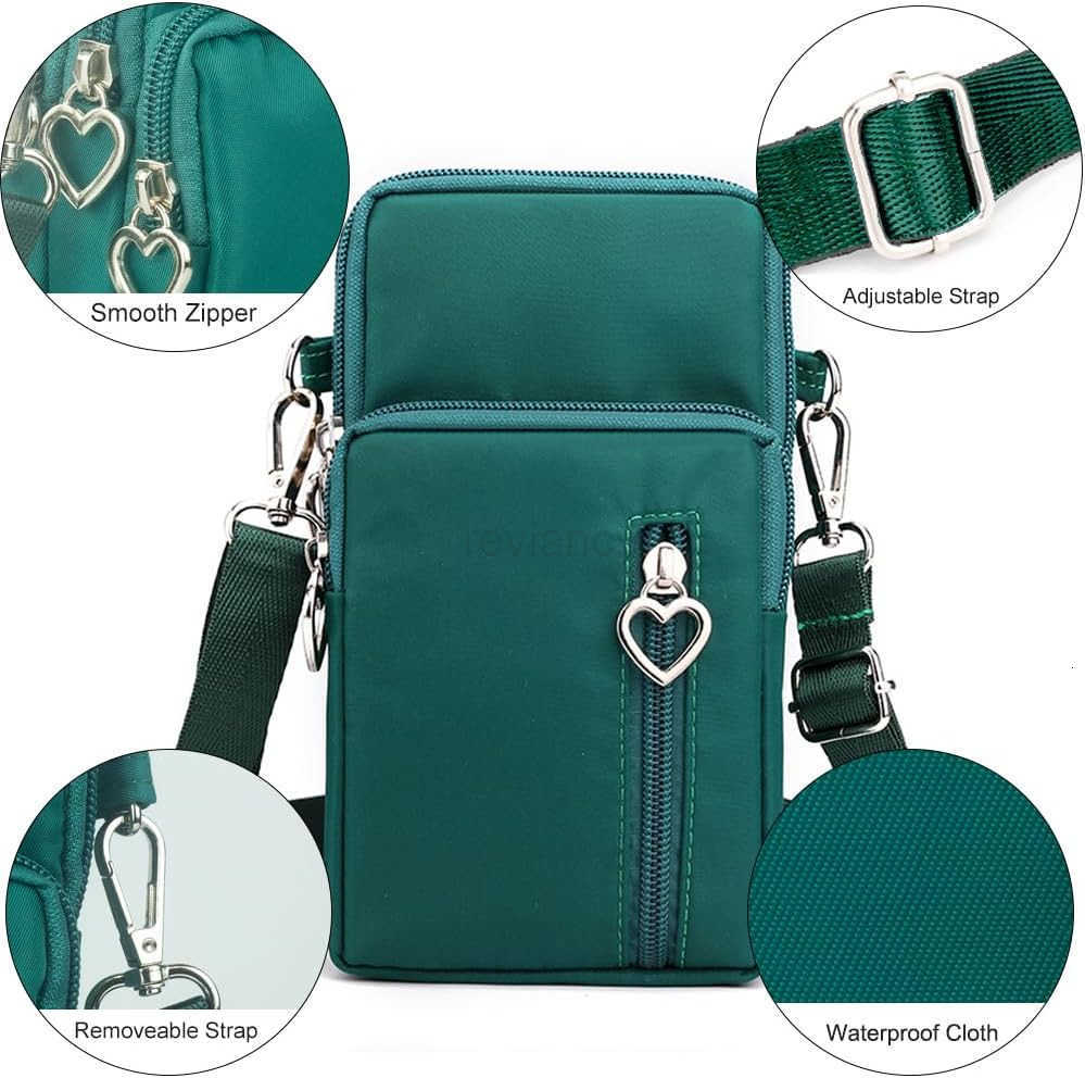 Small Crossbody Bag for Women Mini Phone Purses with Crossbody Strap and Wallet Nylon Arm BagW250911