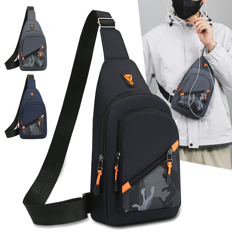 Men S Chest Bag Large Capacity Crossbody Bag Can Hold Luxury Bag Earphones Multifunctional Outdoor Designer Bag Free Shipping Fashion Single Shoulder 