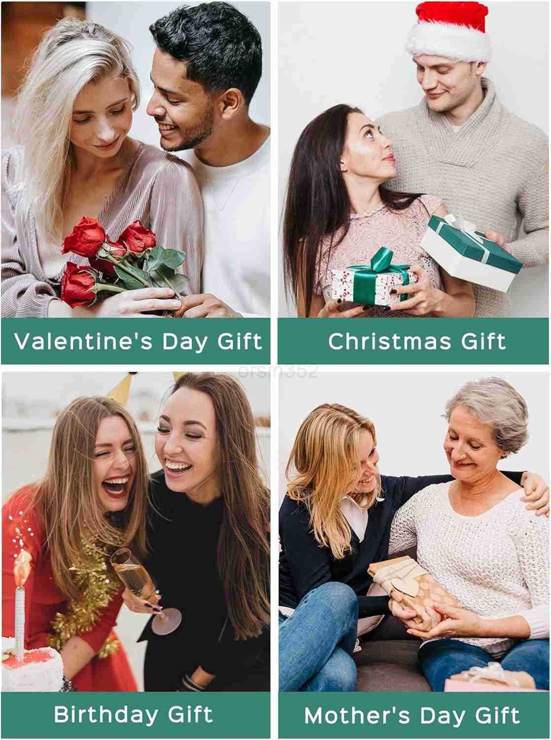 925 Sterling Silver HeartRoundPearEmerald Cut Birthstone Stud Earrings for Women Birthday JewelryW250911