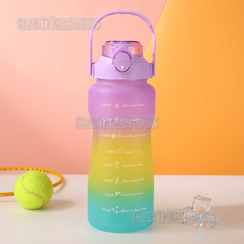 Large Capacity Threepiece Plastic Cup Set Outdoor Portable Sports Water Bottle Plastic Water Cup H250911