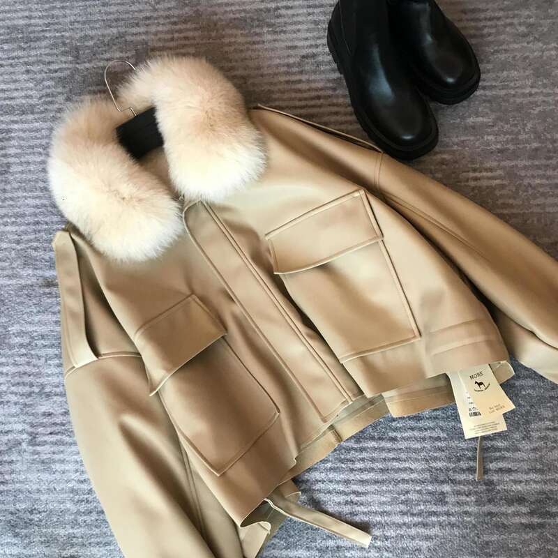 Women's Clothing And Thick Short Can Be Detachable Fox Collar Fur Coat