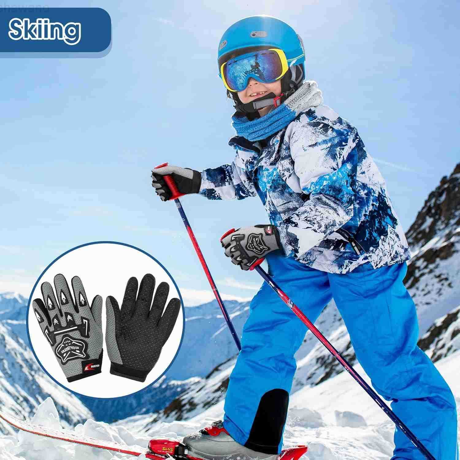 Motorcycle Gloves Riding Dirty Bike Gloves Racing Winter Power Sports Supplies for Riding Cycling Hiking OutdoorBlack709 x 355 InchesW250911