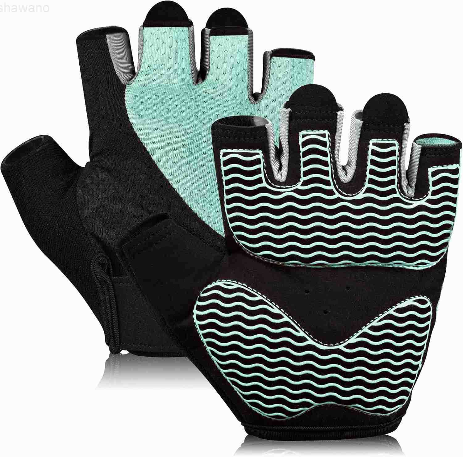 Gloves Fingerless Breathable Workout Gloves for Weightlifting Cycling MoreW250911