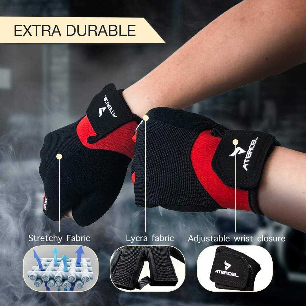 Workout Gloves for Men and Women Exercise Gloves for Weight Lifting Cycling Gym Training Breathable and Snug fitW250911